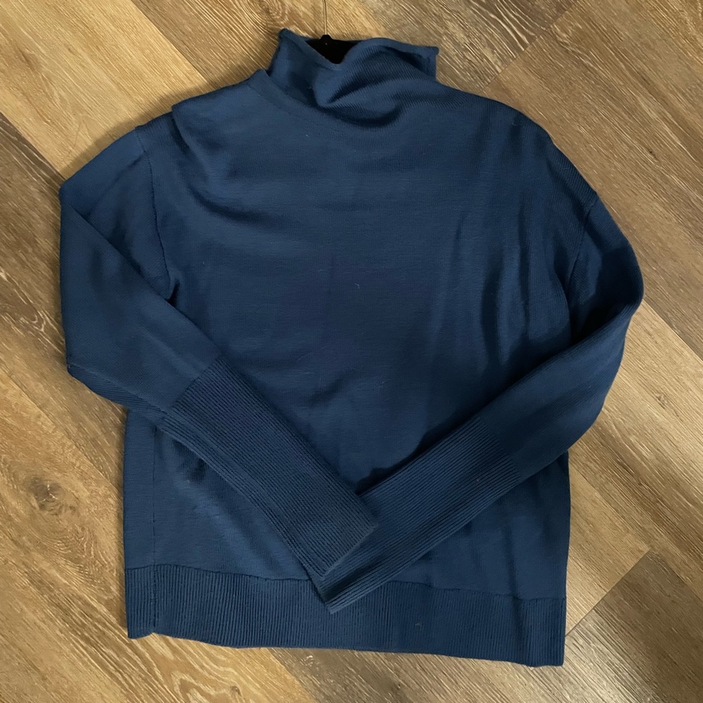Aritzia royal blue cowlneck sweater